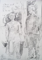 051008 Chris und Linda, Bleistift